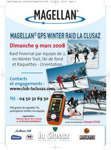 affiche Magellan GPS Winter Raid