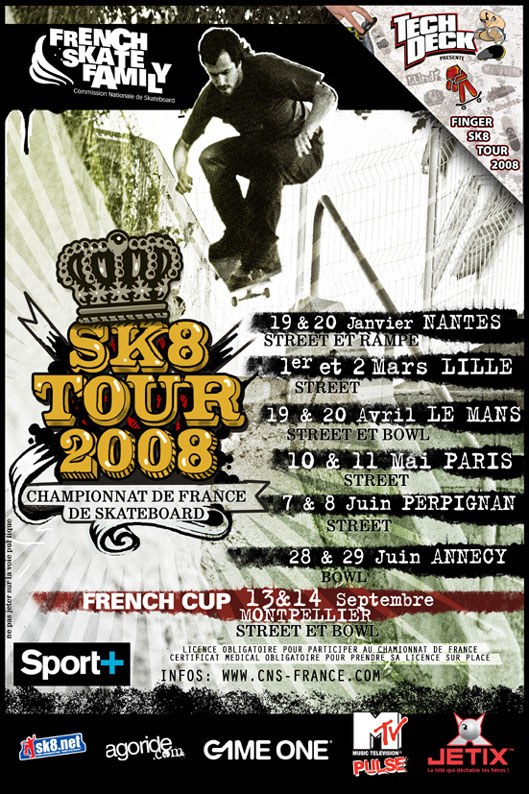affiche SK8 tour 2008