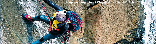 Stage et sortie de canyoning à Chamonix