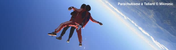 tandem de parachutisme et chute libre