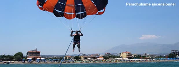 Parachute ascensionnel nautique à Nice