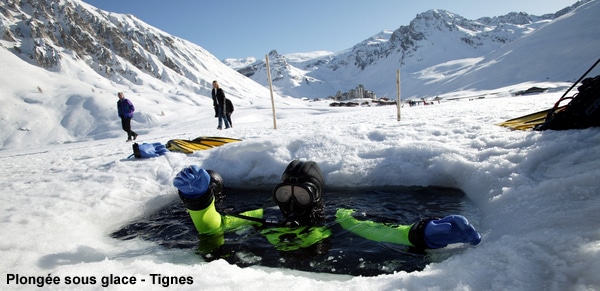 Plongée sous glace : plongez à Tignes, Orcière, Chalet, Chamrousse