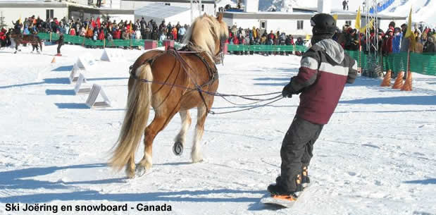 Ski joering en snowboard au canada