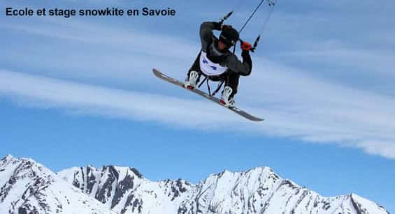 Ecole et stage de snowkite avec Flymontain Savoie