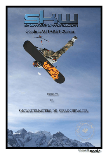 Affiche du Snowkite Masters 2009 Affiche du Snowkite Masters 2009
