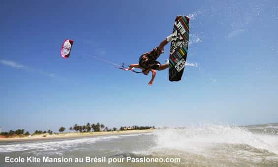 Ecole kitesurf Brésil : Kite Mansion à Tremembé