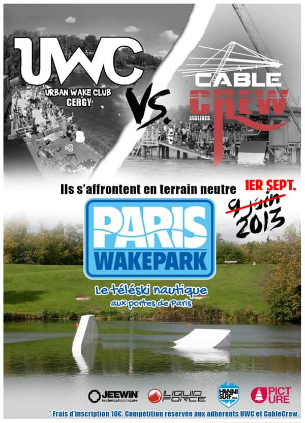 Contest de Wakeboard – Dimanche 1er sept. 2013 Paris