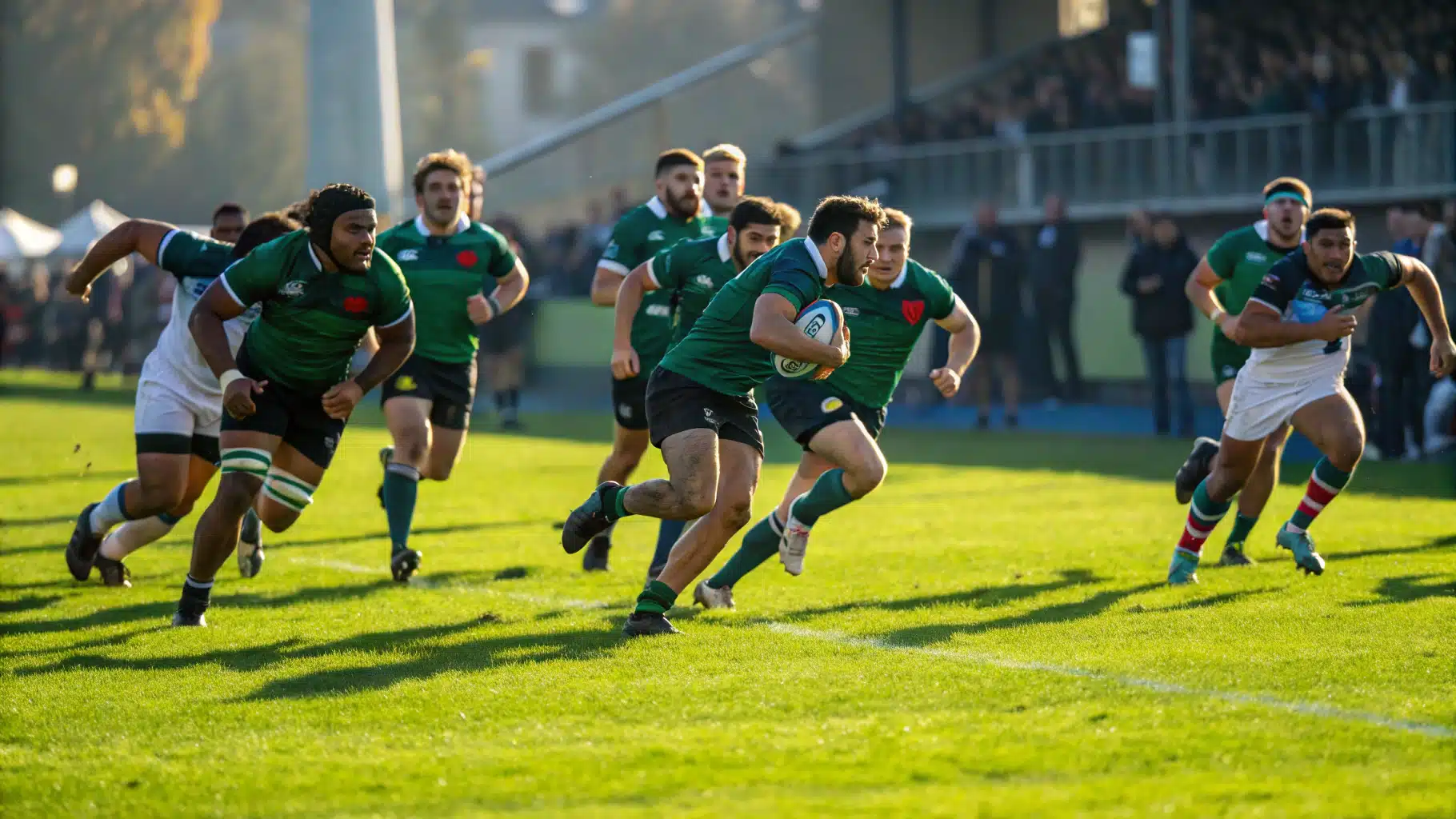 une équipe de rugby