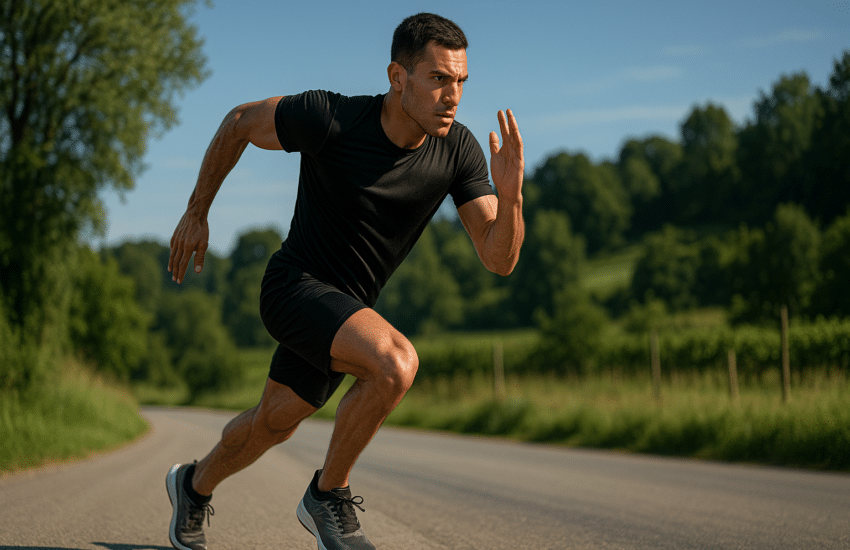 personne qui court vite