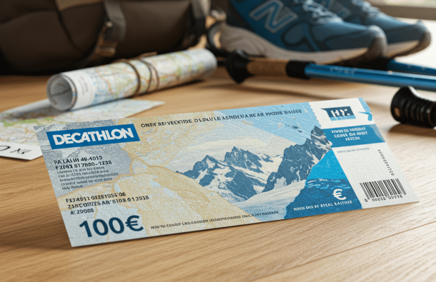 ch&egrave;que vacances qui ressemble &agrave; ceux de la marque decathlon